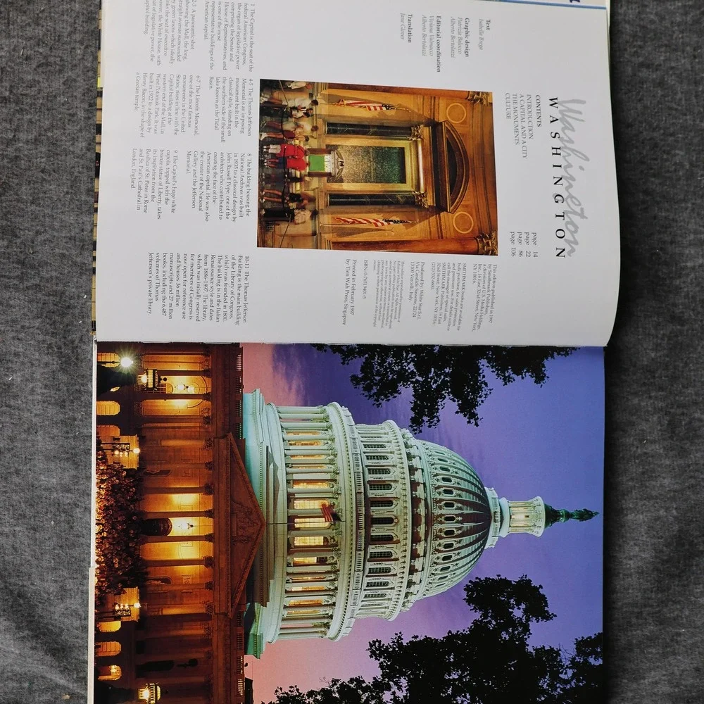 Vintage Pride And Glory Of America Washington Isabella Brega HC DJ 1997 Photos